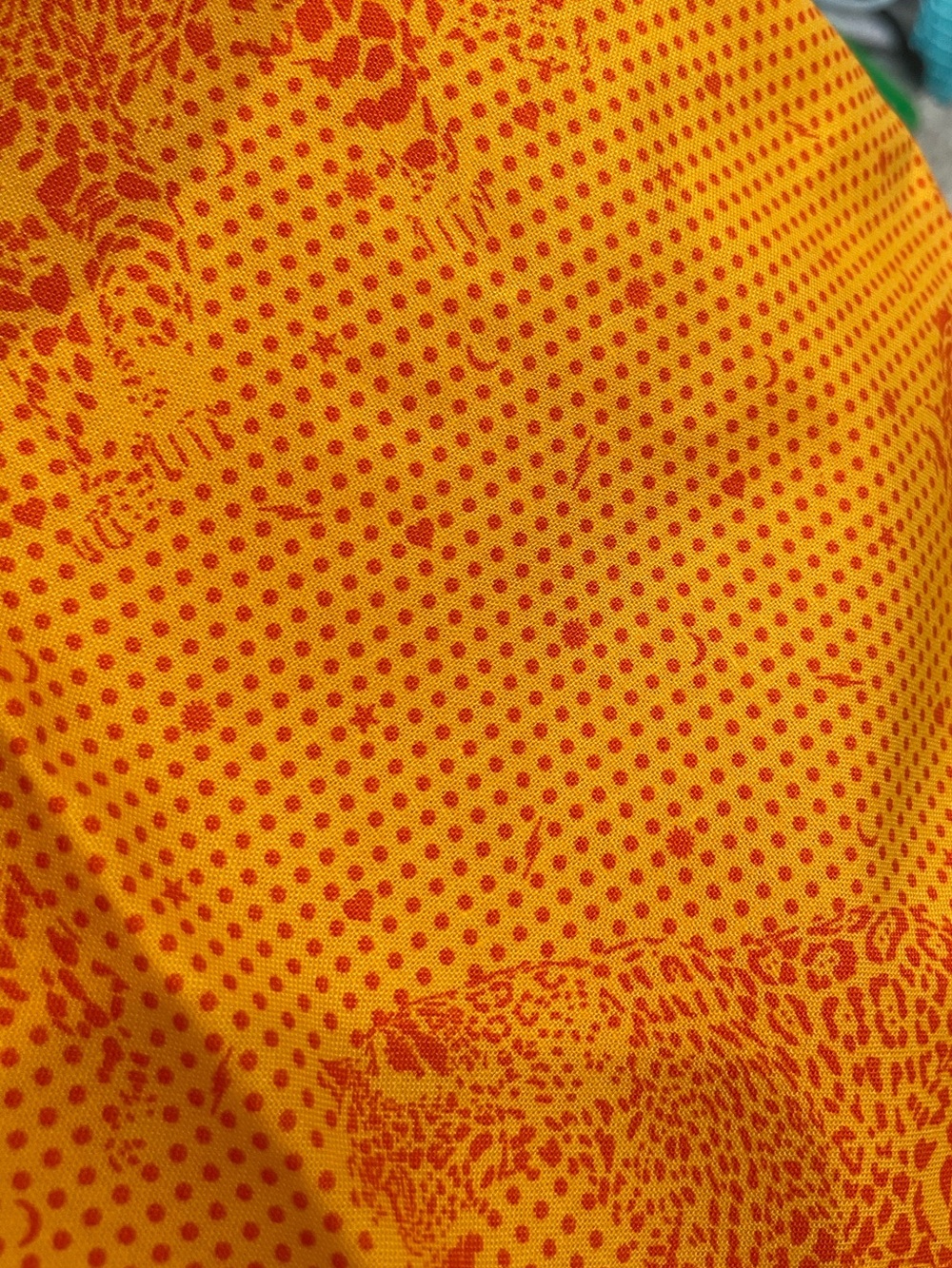 Lil Jaguars fabric in Papaya from Daydreamer by Tula Pink 3 yds - Picture 4 of 4